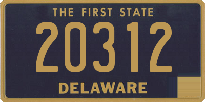 DE license plate 20312