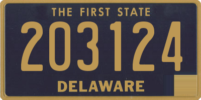 DE license plate 203124