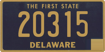 DE license plate 20315