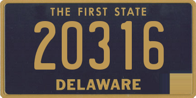 DE license plate 20316