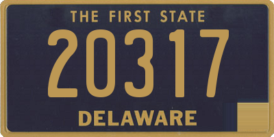 DE license plate 20317