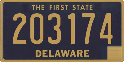 DE license plate 203174