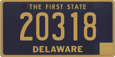 DE license plate 20318