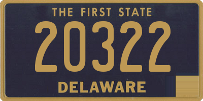 DE license plate 20322