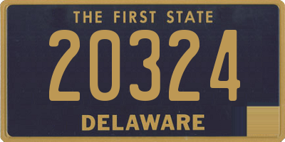 DE license plate 20324