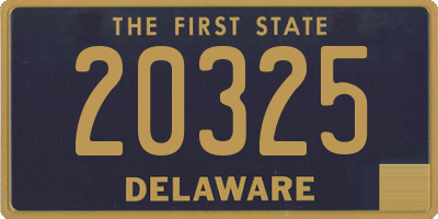 DE license plate 20325