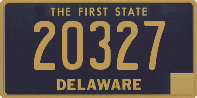 DE license plate 20327