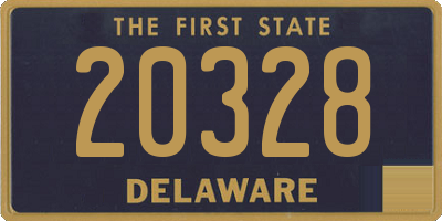 DE license plate 20328