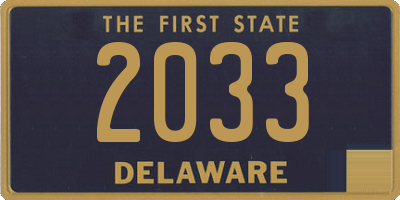 DE license plate 2033
