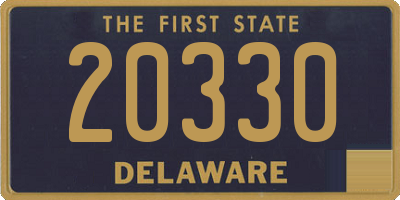 DE license plate 20330