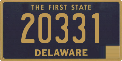 DE license plate 20331