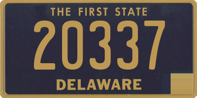 DE license plate 20337