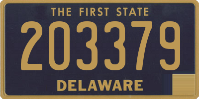 DE license plate 203379