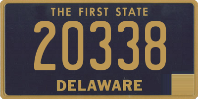 DE license plate 20338