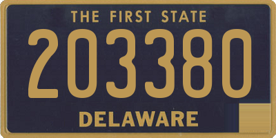 DE license plate 203380