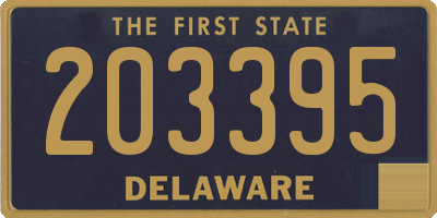 DE license plate 203395