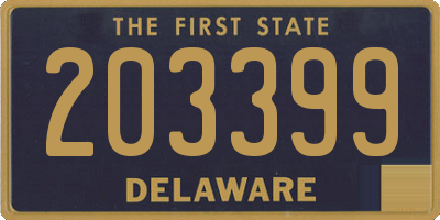 DE license plate 203399