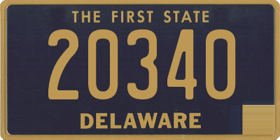 DE license plate 20340