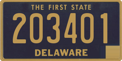 DE license plate 203401