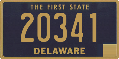 DE license plate 20341