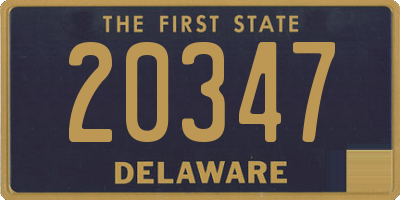 DE license plate 20347