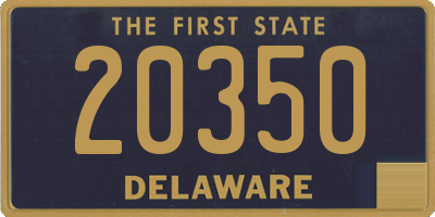 DE license plate 20350