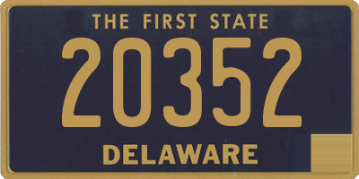 DE license plate 20352