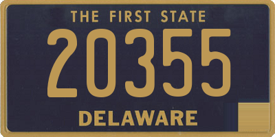 DE license plate 20355