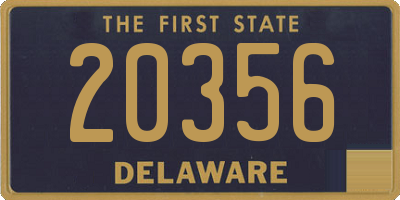 DE license plate 20356