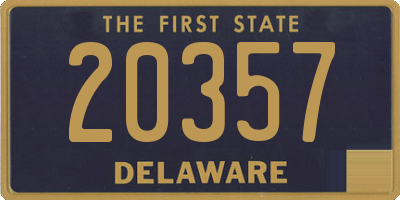 DE license plate 20357