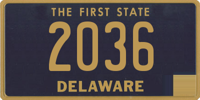 DE license plate 2036