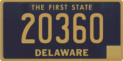 DE license plate 20360