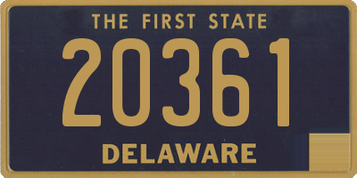 DE license plate 20361