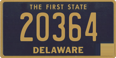 DE license plate 20364