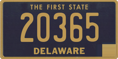 DE license plate 20365