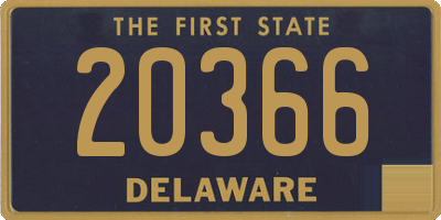 DE license plate 20366