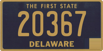 DE license plate 20367