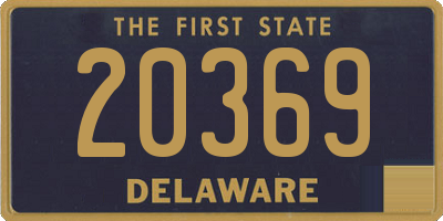 DE license plate 20369