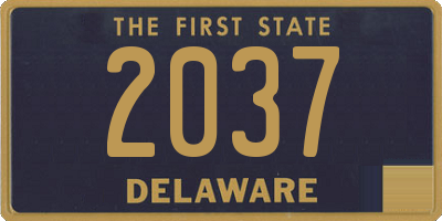DE license plate 2037