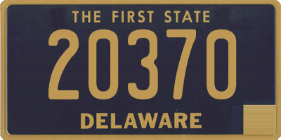 DE license plate 20370