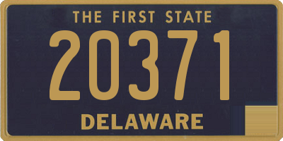 DE license plate 20371