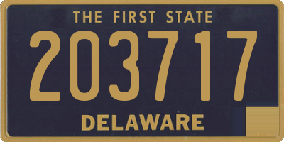 DE license plate 203717