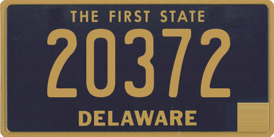 DE license plate 20372