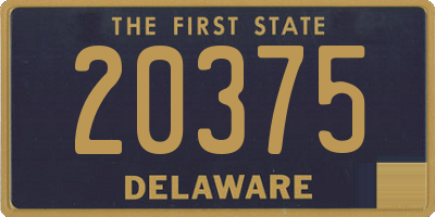 DE license plate 20375