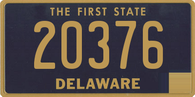 DE license plate 20376