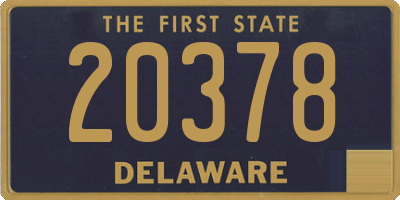 DE license plate 20378