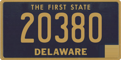 DE license plate 20380