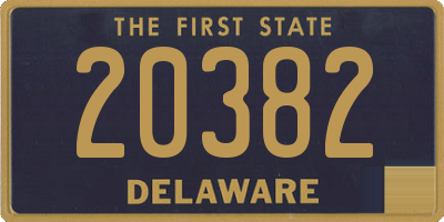 DE license plate 20382