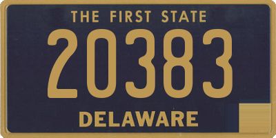 DE license plate 20383