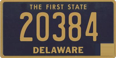 DE license plate 20384